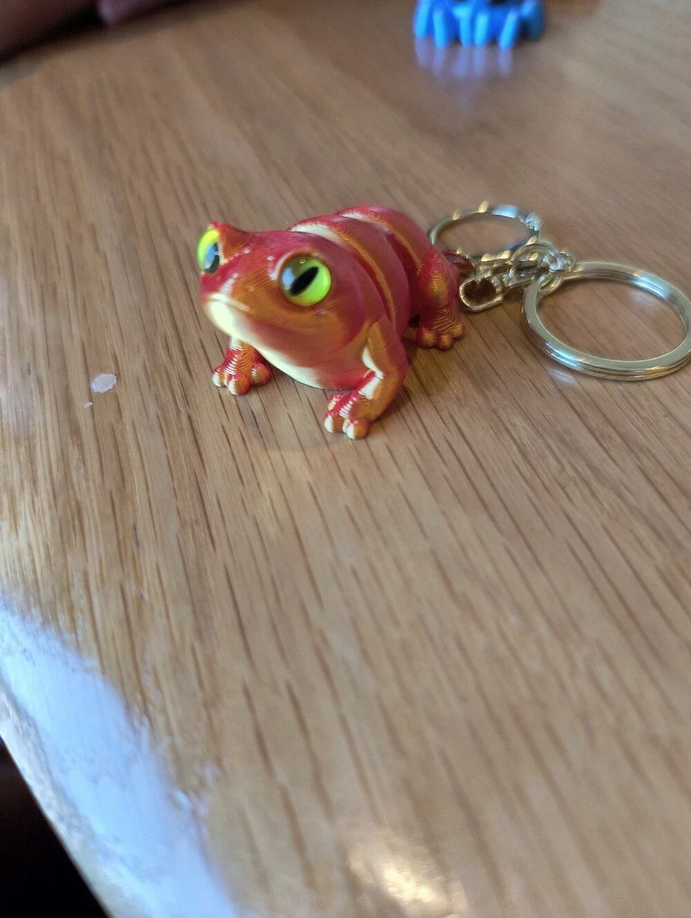 Red Frog Keychain Pet Toy Accessory - Decorative Charm